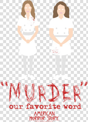 American Horror Story Murder Juniors V Neck T Shirt   Illustration  HD Png Download