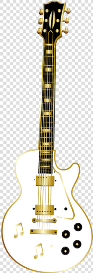 Golden Vector Custom Guitar Instrument Les Paul Clipart   Guitar Images Golden Transparent Background  HD Png Download