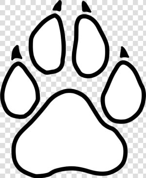 Graphic Of A Little Paw Print   Clip Art Panther Paw  HD Png Download