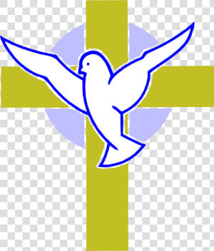 Marvellous Design Cross And Dove Images Tattoo Clipart   Cross With Dove Png  Transparent Png