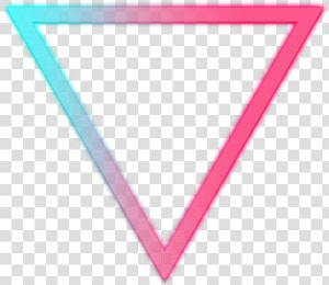 🔽  triangle  neon  неон  треугольник  4asno4i  geometric   Triangle  HD Png Download