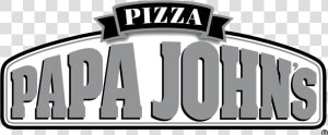 Papa John S Pizza Logo Png Transparent   Papa Johns Logo Black And White  Png Download