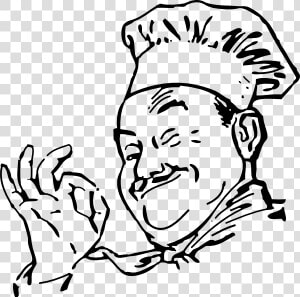 Chef Clip Art At   Chef Black And White Clipart  HD Png Download