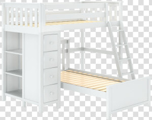 Jackpot Kids Edinburgh 1 Twin All In One Ladder Loft   Bunk Bed  HD Png Download