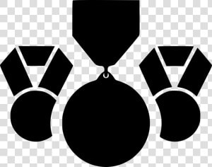 Awards Award Star Gold Medal   Medals Black And White  HD Png Download