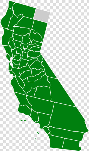 Filecalifornia Green Presidential Primary Election   2018 California Gubernatorial Election Results By County  HD Png Download