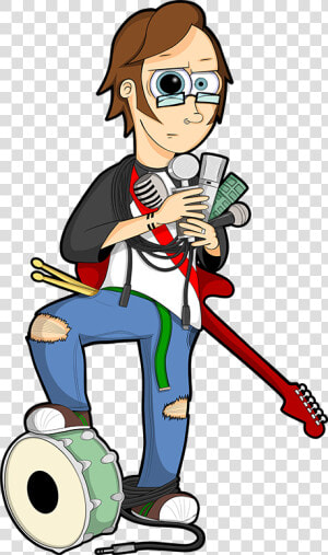 Music Producer Cartoon  HD Png Download