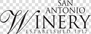 Saw Logo Black   San Antonio Winery Logo  HD Png Download