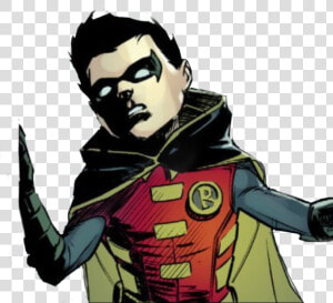  dc  damianwayne  robin  damian  wayne  damian Wayne   Robin  HD Png Download