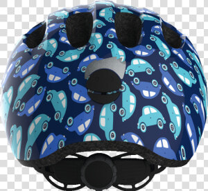 0 Blue Car Back View   Bicycle Helmet  HD Png Download