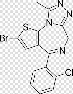 Alprazolam Chemical Structure   Png Download   Fluclotizolam  Transparent Png