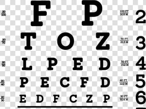 Full Size Snellen Chart  HD Png Download