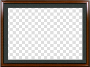 A Walnut With Bead Picture Frame With Black Mat   Blank Wall Frame Png  Transparent Png