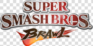 Super Smash Bros   Super Smash Brawl Logo  HD Png Download