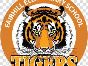 Large Fairhill Elementary Tiger Logo Rev   Fairhill Elementary School Fairfax  HD Png Download