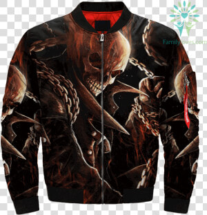 Ghost Rider Over Print Jacket  tag Familyloves   Jacket  HD Png Download