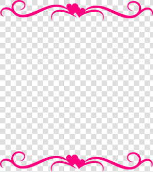 Transparent Hearts Border Clipart   Page Border Top And Bottom  HD Png Download