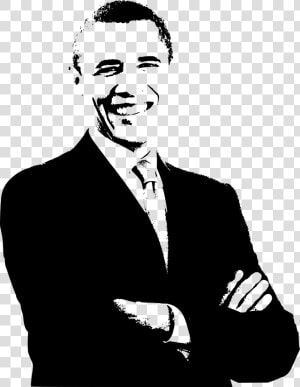 Barack Obama Print Clip Arts   Barack Obama Clipart Black And White  HD Png Download