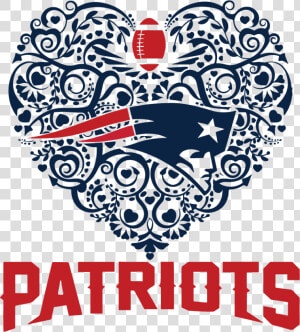 Patriots Football Sport Heart Dxf Svg   New England Patriots Svg Free  HD Png Download