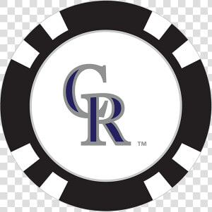 Colorado Rockies Poker Chip Ball Marker   Transparent Cleveland Indians Logo  HD Png Download