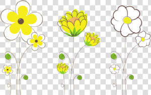 Transparent Wildflowers Png   House Wall Stencil Design  Png Download