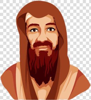 Jesus Head Png   Jesus Hair Png Cartoon  Transparent Png