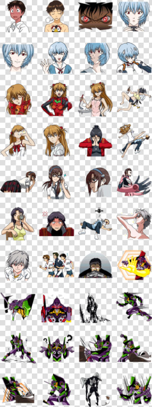 Evangelion   Evangelion Stickers Whatsapp  HD Png Download