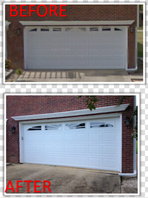 New Garage Doors Before And After  HD Png Download