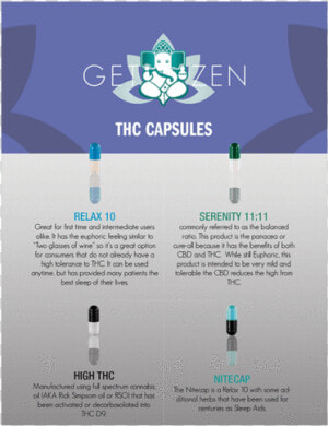 Get Zen   Capsules   Get Zen Capsules Thca  HD Png Download