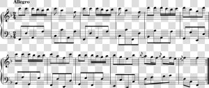 Klavierstück In F Major  Kv 33b   Formula Pattern C Major  HD Png Download