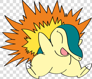 Cindy Into Cyndaquil   Cartoon  HD Png Download