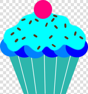 Blue Cupcake Svg Clip Arts   Cup Cake Clip Art  HD Png Download