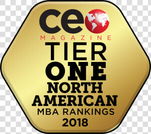 Ceo Magazine Tier One North American Ranking Badge  HD Png Download