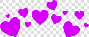  heartcrown  hearts  purple  overlay  cute   Billie Eilish  HD Png Download