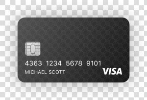 Debit Card   Black   Visa  HD Png Download