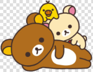  kiiroitori  rilakkuma  korilakkuma  lazy  kawaii  freetoedit   鬆弛 熊  HD Png Download