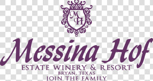 Messina Hof Wine Logo  HD Png Download