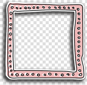 Frame Border Peach Pink Pastel Overlay Scrapbook   Doodle Frame Png  Transparent Png