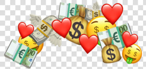  moneycrown  money  money Crown  crown  heartcrown   Heart  HD Png Download