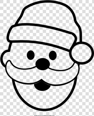 Papai noel Coloring Page   Drawing  HD Png Download