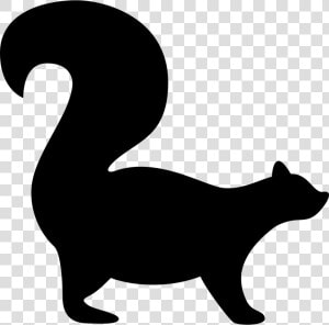 Squirrel Facing Right   Silhouette Squirrel Png  Transparent Png