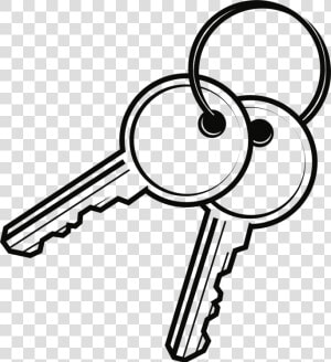 Line Art key lock And Key   Clip Art Picture Of Key  HD Png Download