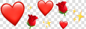  emoji  iphone  red  rose  yellow  heart  aesthetic   Iphone Heart Aesthetic  HD Png Download