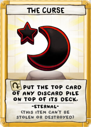 The Curse   Binding Of Isaac Four Souls Loot Card  HD Png Download