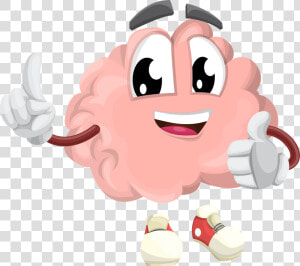 Brain  Character  Organ  Smart  Eyes  Hands  Shoes   Brain Giving Thumbs Up  HD Png Download