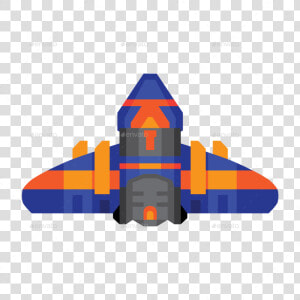 Flat Vector Sprites By Mii Design   Spaceship Sprite Png  Transparent Png