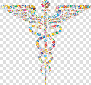 This Free Icons Png Design Of Prismatic Caduceus Circles   Png Transparent Doctor Snake Logo  Png Download