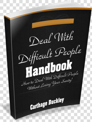 Dealing With Difficult People 3d Png   Book Cover  Transparent Png