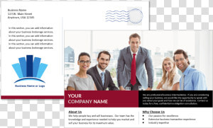 Business Broker Post Card  HD Png Download