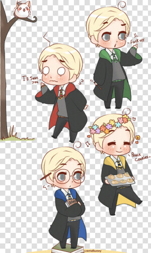 Chibi Draco Malfoy   Cute Drawing Draco Malfoy  HD Png Download